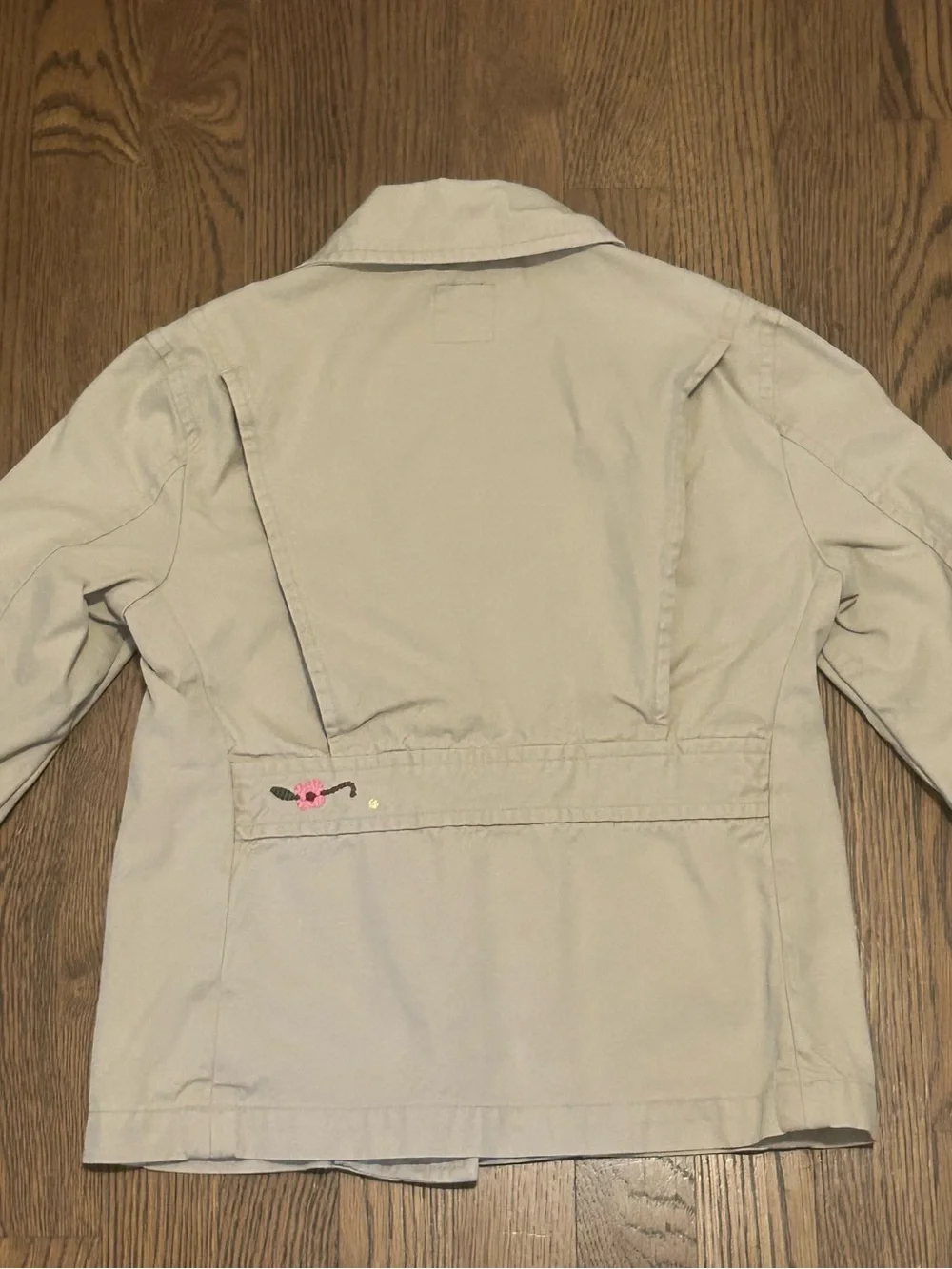 GAP Girls Cream Embroidered flowers Pea Coat 249